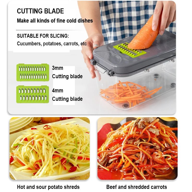 22 In 1 Multifunctional Vegetable Cutter | Viral Daily Kitchen Gadget - VarietyGifts