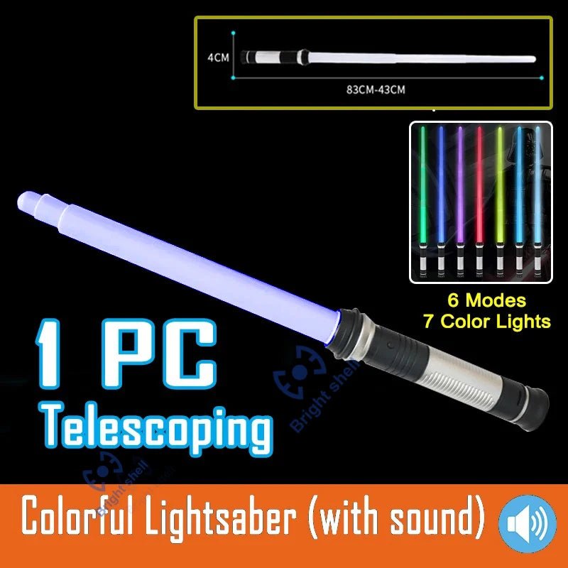 80cm Glowing Lightsaber With Sounds | RGB Laser Sword Toy, Children's - VarietyGifts