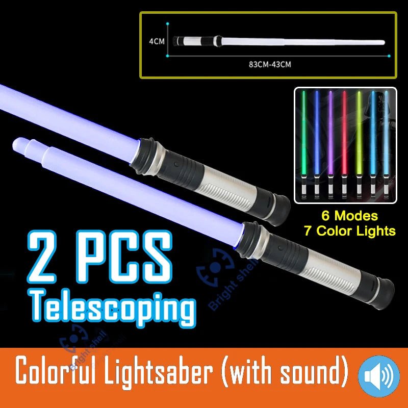 80cm Glowing Lightsaber With Sounds | RGB Laser Sword Toy, Children's - VarietyGifts