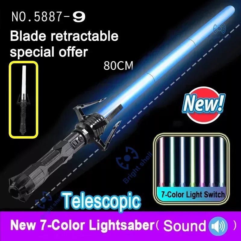 80cm Glowing Lightsaber With Sounds | RGB Laser Sword Toy, Children's - VarietyGifts