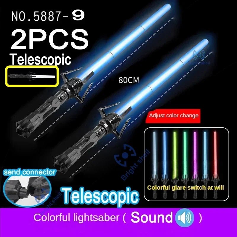 80cm Glowing Lightsaber With Sounds | RGB Laser Sword Toy, Children's - VarietyGifts