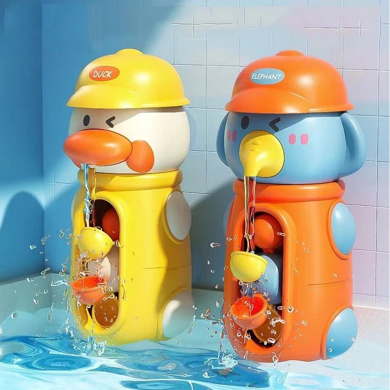 Animal Water Spinner | Duck/Elephant, Baby Bath Toys, Waterwheel, Kids