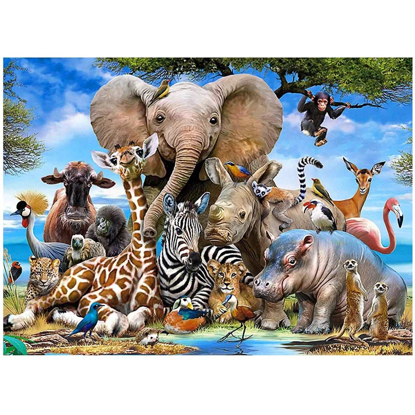 Animal World Jigsaw Puzzle 1000pc | Fun Jigsaw For Adults & Children - VarietyGifts