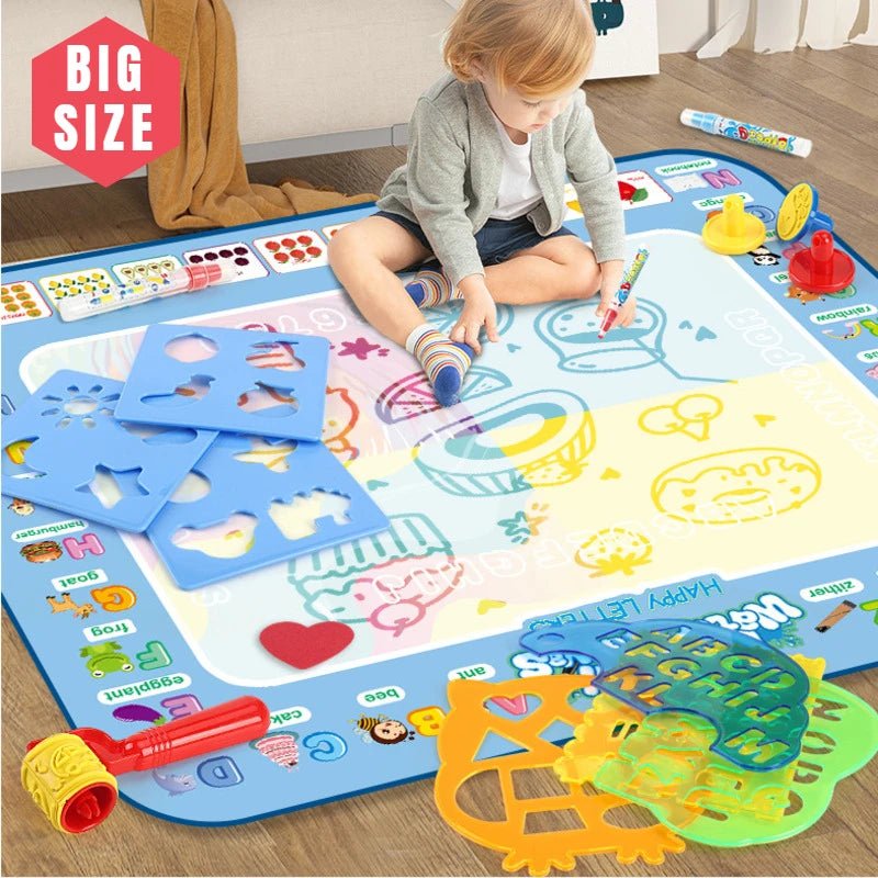 Aqua Mat 100x80CM | Aqua Colouring Magic, Reusable, Educational, Kids - VarietyGifts