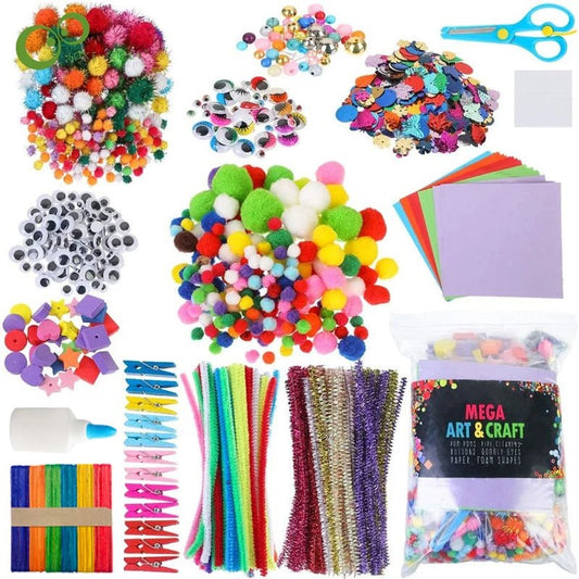 Arts & Crafts Supplies For Kids 1200pc | All In One DIY Crafting Kit - VarietyGifts
