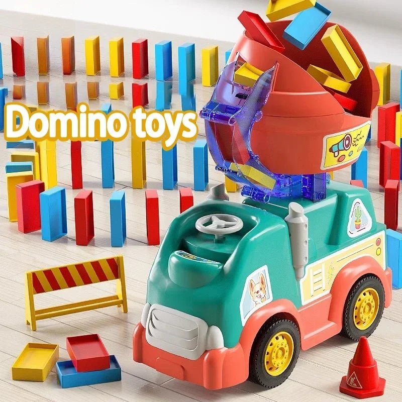 Automatic Domino Laying Train 102pc | Early Educational Toys - VarietyGifts