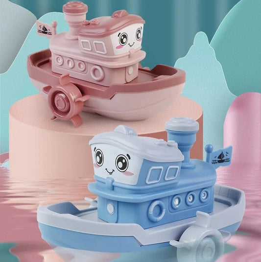 Baby Bath Toy Cartoon Ship | Clockwork, Wind Up Bath Toy, Toddler - VarietyGifts
