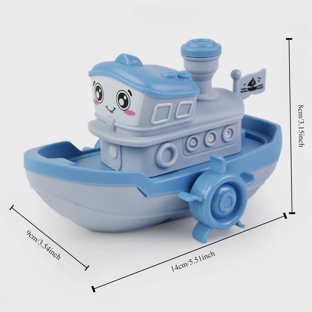 Baby Bath Toy Cartoon Ship | Clockwork, Wind Up Bath Toy, Toddler - VarietyGifts