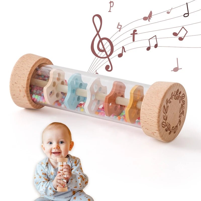 Baby Wooden Musical Instruments | Rain Stick Rattle, Montessori Toys - VarietyGifts