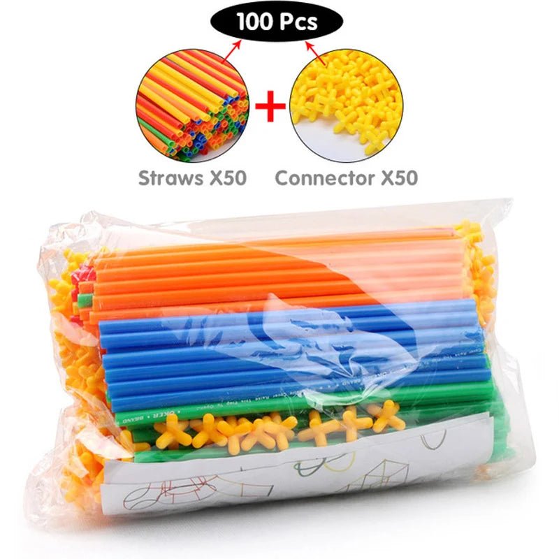 Building Straws For Kids | Linking Straws, Educational Creativity Toys - VarietyGifts