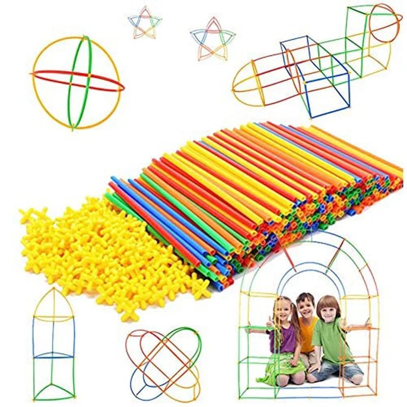 Building Straws For Kids | Linking Straws, Educational Creativity Toys - VarietyGifts