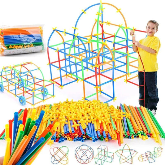 Building Straws For Kids | Linking Straws, Educational Creativity Toys - VarietyGifts