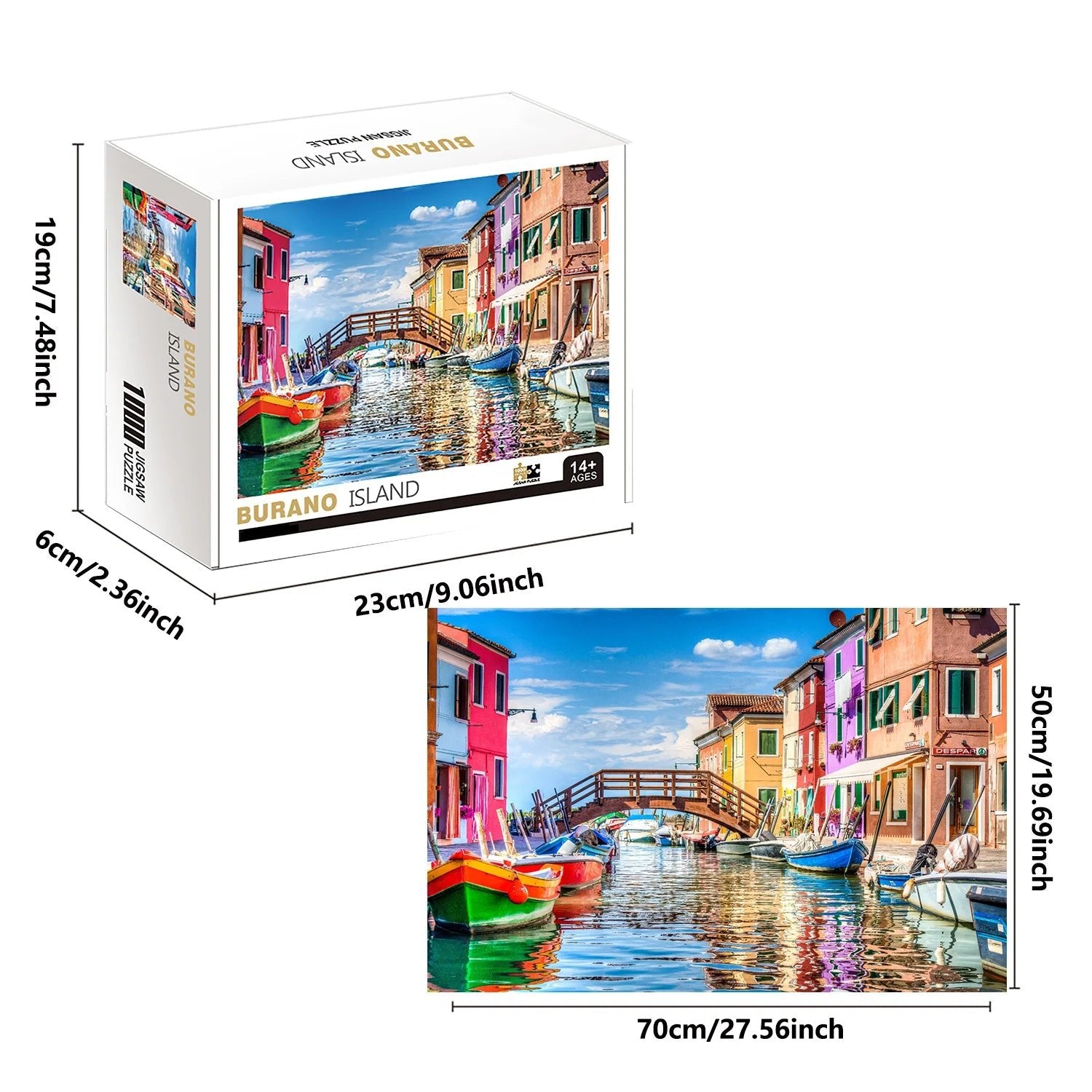 Burano Island Jigsaw Puzzle 1000pc | Home Decor, Adults Jigsaw Puzzle - VarietyGifts