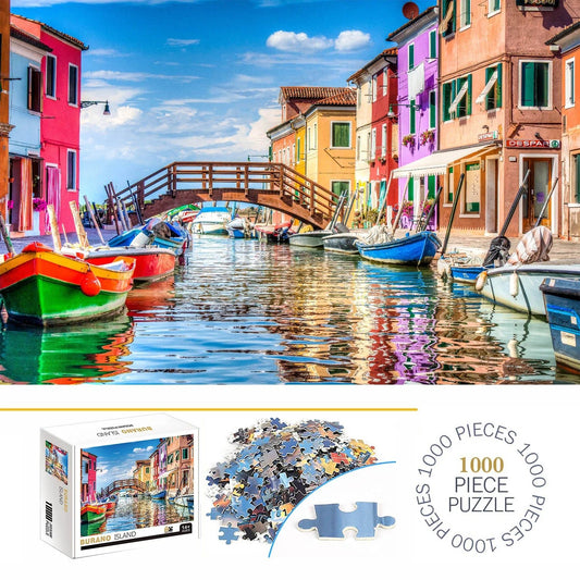 Burano Island Jigsaw Puzzle 1000pc | Home Decor, Adults Jigsaw Puzzle - VarietyGifts