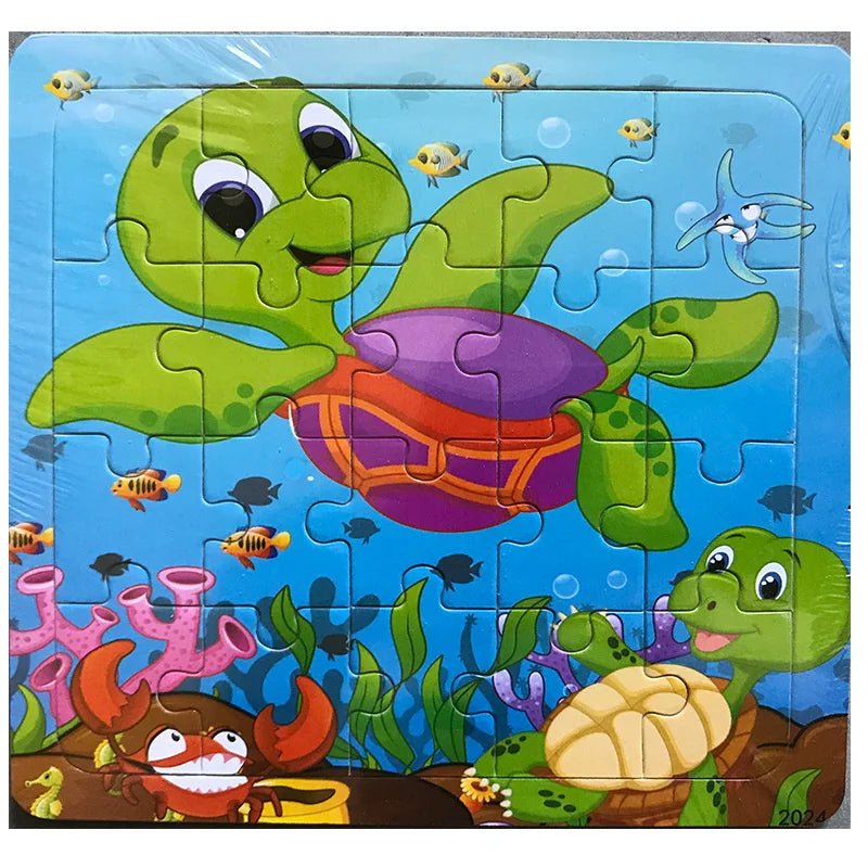 Children's 20 Piece Wooden Cartoon Jigsaw Puzzle | Educational Puzzles - VarietyGifts