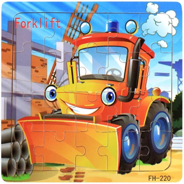 Children's 20 Piece Wooden Cartoon Jigsaw Puzzle | Educational Puzzles - VarietyGifts