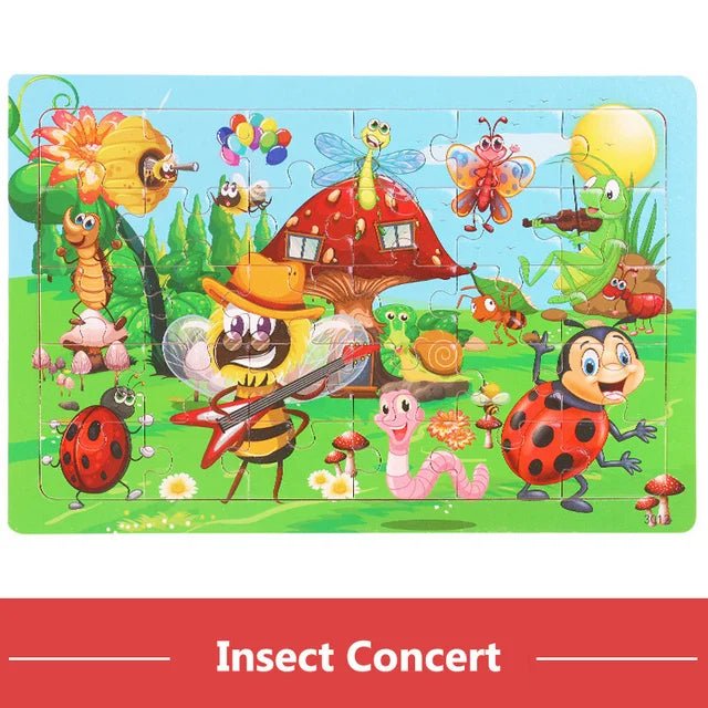 Children's 30 Piece Cartoon Jigsaw Puzzle | Montessori Kids Puzzle - VarietyGifts