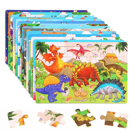 Children's 30 Piece Cartoon Jigsaw Puzzle | Montessori Kids Puzzle - VarietyGifts