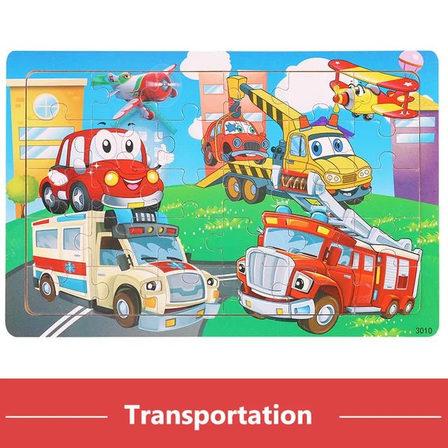 Children's 30 Piece Cartoon Jigsaw Puzzle | Montessori Kids Puzzle - VarietyGifts