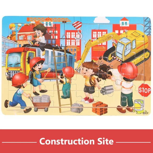 Children's 30 Piece Cartoon Jigsaw Puzzle | Montessori Kids Puzzle - VarietyGifts