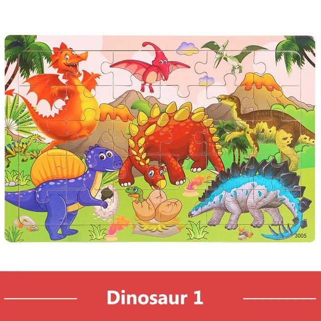 Children's 30 Piece Cartoon Jigsaw Puzzle | Montessori Kids Puzzle - VarietyGifts