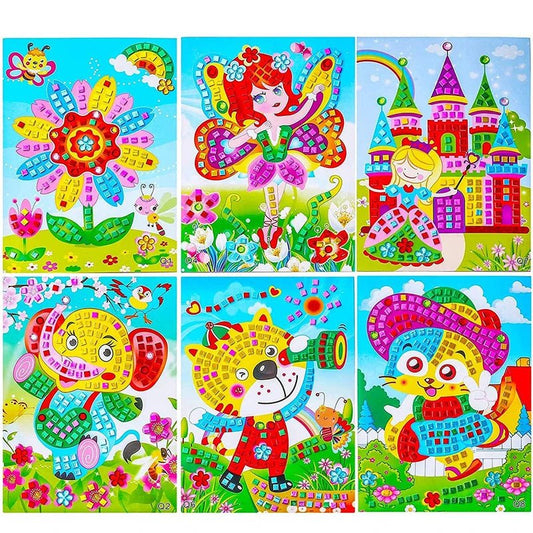 Children's DIY Mosaic Art | Mosaic Stickers, Art Kits, Creative Gift - VarietyGifts
