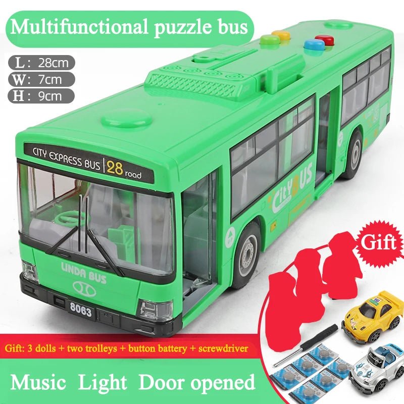 Children's Model Bus | Kids Fully Functioning Toy Bus + 3 Free Gifts - VarietyGifts