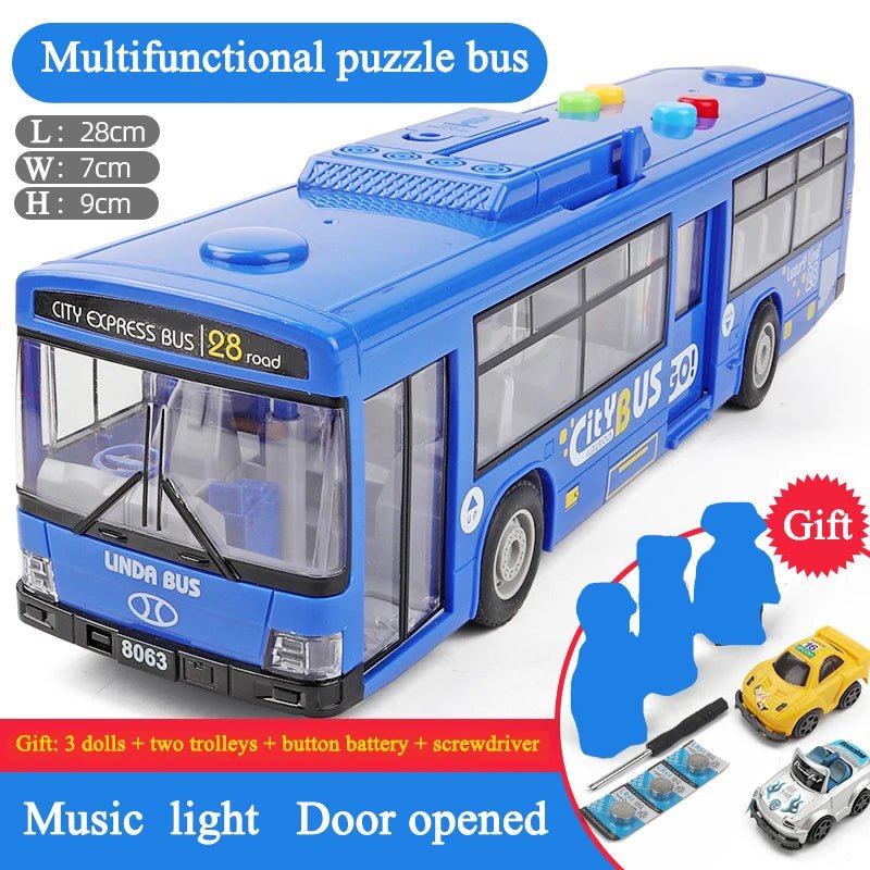 Children's Model Bus | Kids Fully Functioning Toy Bus + 3 Free Gifts - VarietyGifts