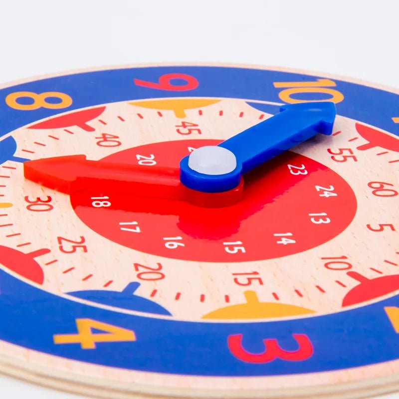 Childrens Montessori Wooden Clock Toy | Cognitive Learning Educational - VarietyGifts