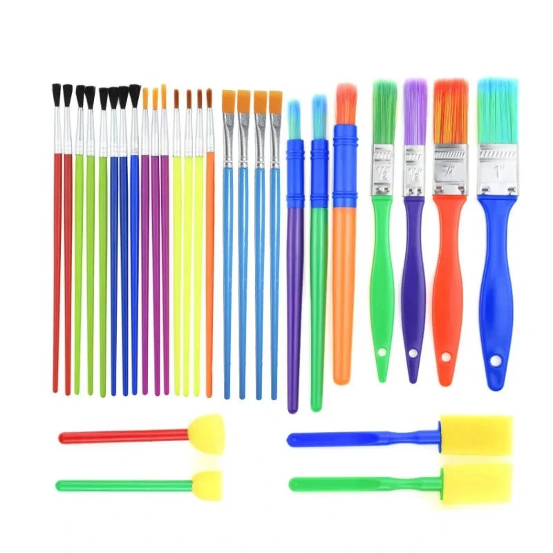 Children's Painting Sponge Brush Set | Creative Stamp Art, Craft Kit - VarietyGifts