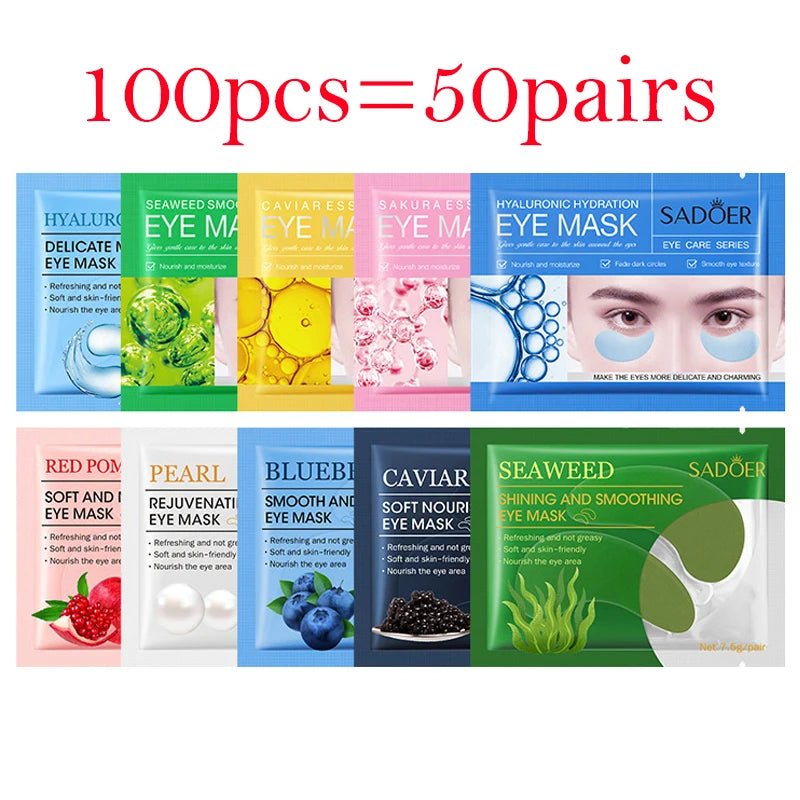 Collagen Eye Mask 100Pc | Moisturizing, Fix Dark Circles, Anti - wrinkle - VarietyGifts