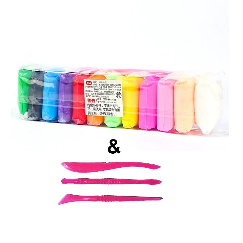 Colourful Super Light Clay 36pc | Modelling Clay With Tools, Soft DIY - VarietyGifts