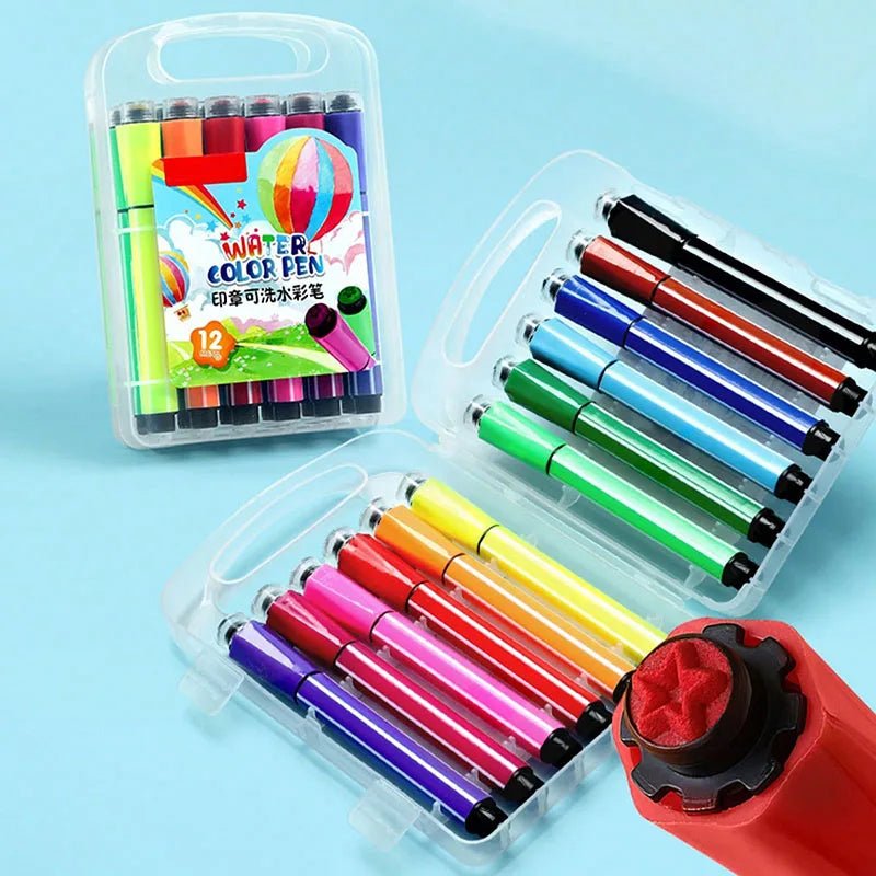 Colourful Washable Watercolour Paint Pens | Non - toxic Art Supplies - VarietyGifts