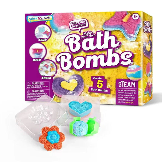 Create Your Own Bath Bombs | Science Experiment Kit, Educational Toy - VarietyGifts