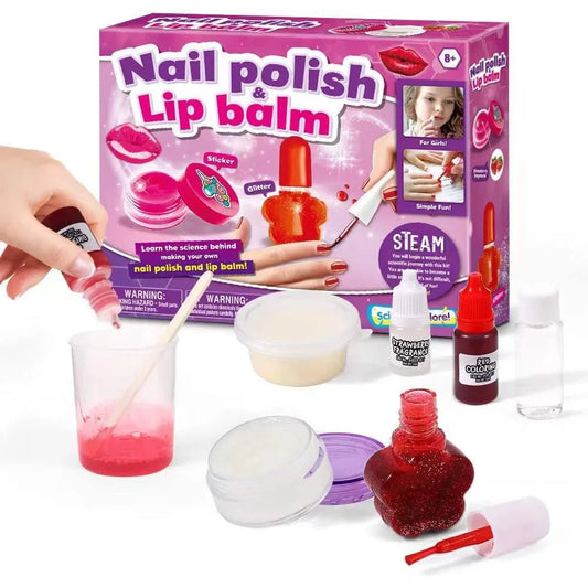 Create Your Own Nail Polish & Lip Balm | Kids Science Experiment Kit - VarietyGifts