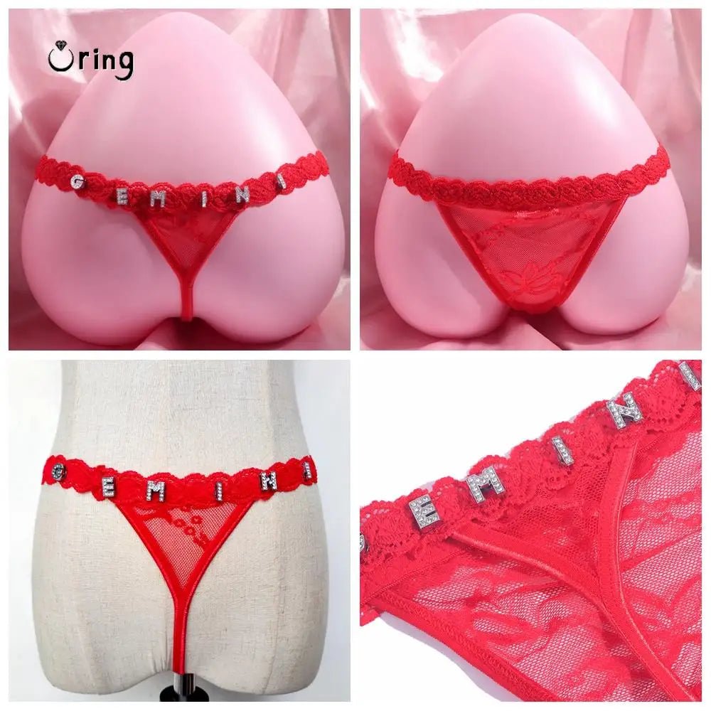 Custom Name / Text Thong | Sexy Lingerie For Women, Personalised Thong - VarietyGifts