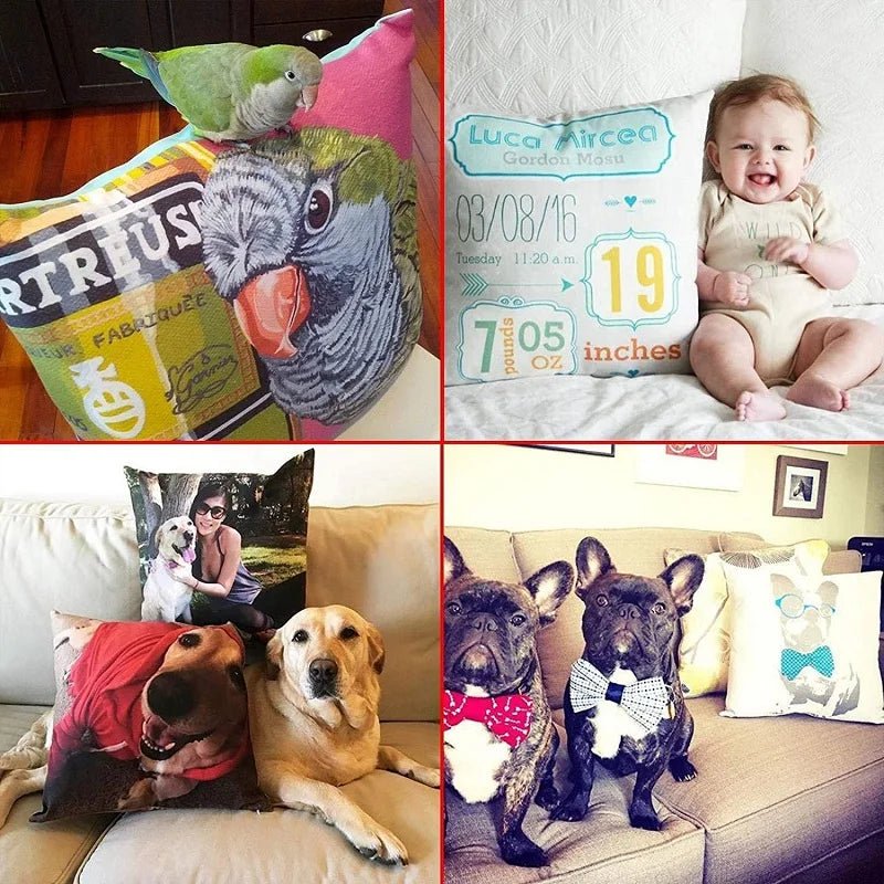 Personalised Cushion Cover | Custom Made Pillows With Photos & Text - VarietyGifts