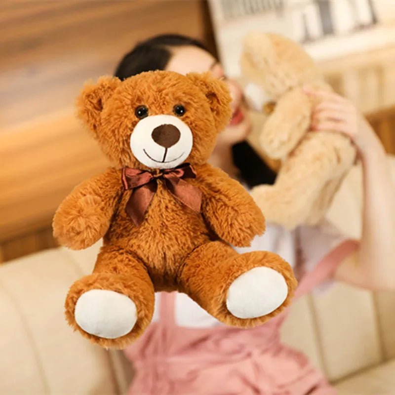 Cute Colourful Teddy Bear | 35CM Fluffy Plush Bear, Comforting, Cuddle - VarietyGifts