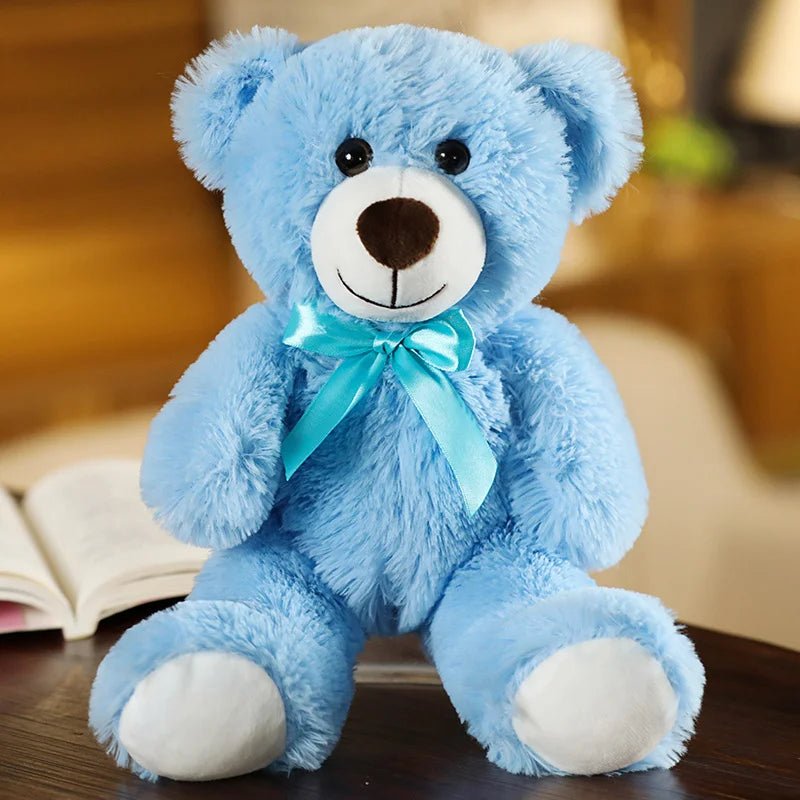 Cute Colourful Teddy Bear | 35CM Fluffy Plush Bear, Comforting, Cuddle - VarietyGifts