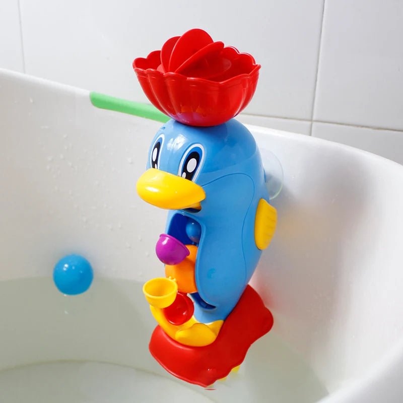 Cute Duck Waterwheel Bath Toy | Kids Shower Toys, Water Spraying Wheel - VarietyGifts