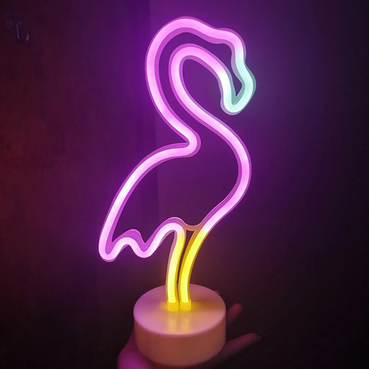 Cute LED Neon Night Light | Bright Colourful Bedroom Decor USB Powered - VarietyGifts