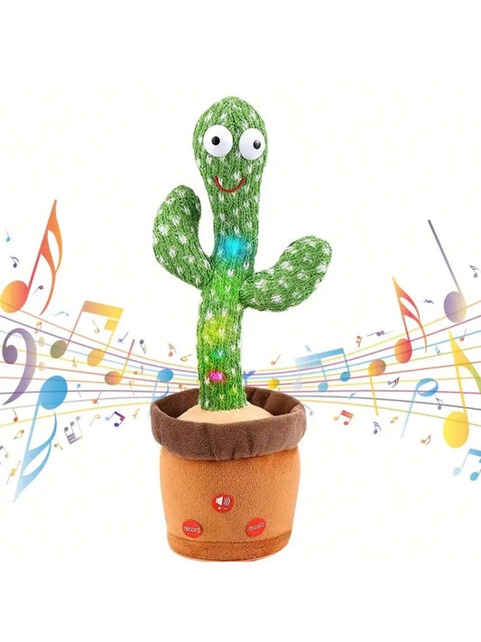 Dancing Cactus Plush Toy | Repeats What You Say, Musical Teddy - VarietyGifts