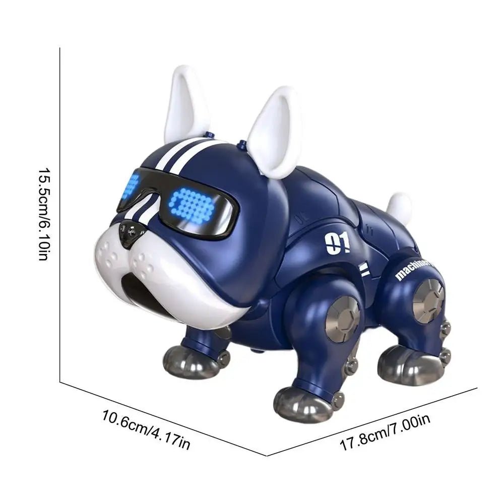 Dancing Musical Robot Bulldog | Interactive Dog With Lights Toy, Kids - VarietyGifts