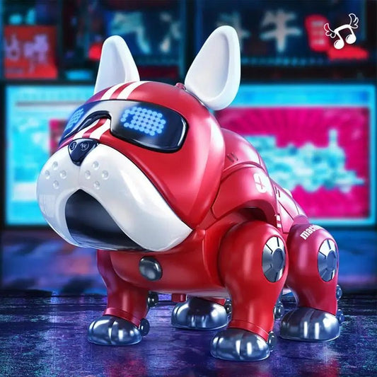 Dancing Musical Robot Bulldog | Interactive Dog With Lights Toy, Kids - VarietyGifts