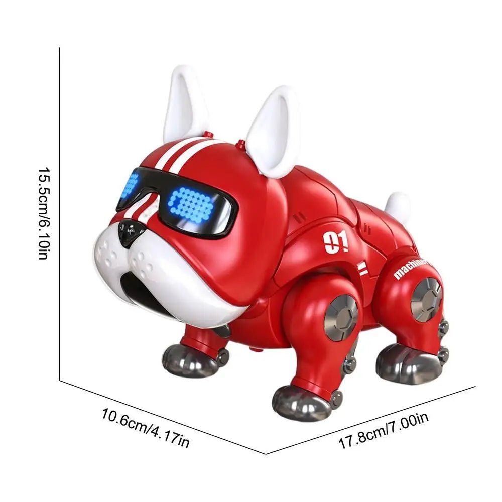 Dancing Musical Robot Bulldog | Interactive Dog With Lights Toy, Kids - VarietyGifts