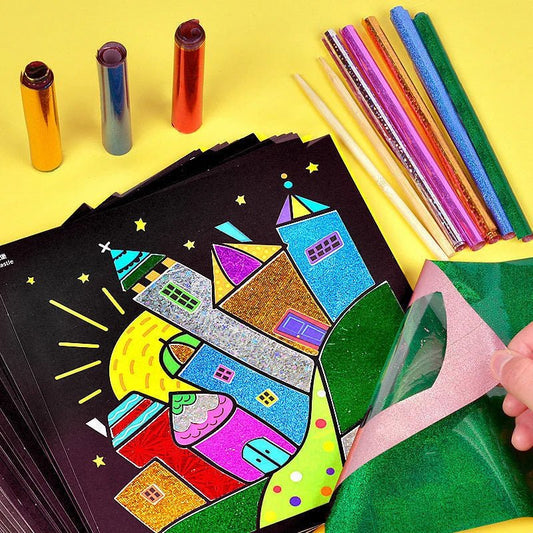 DIY Magic Transfer Painting | Kids Art Ideas And Crafts - VarietyGifts