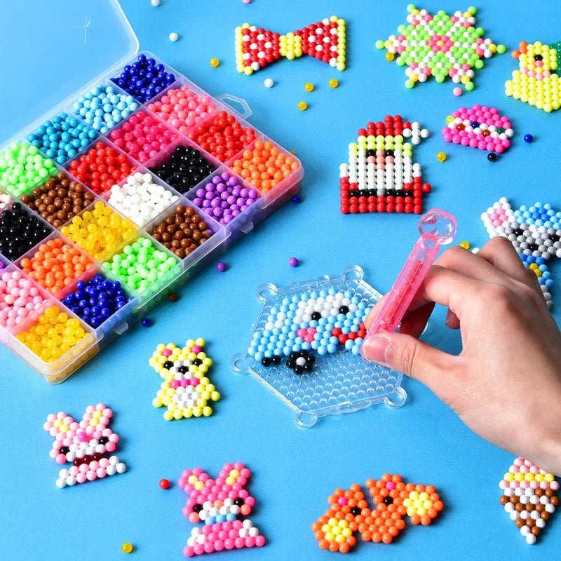 DIY Magic Water Sticky Bead Art 9000pc | Children's Handmade Bead Art - VarietyGifts