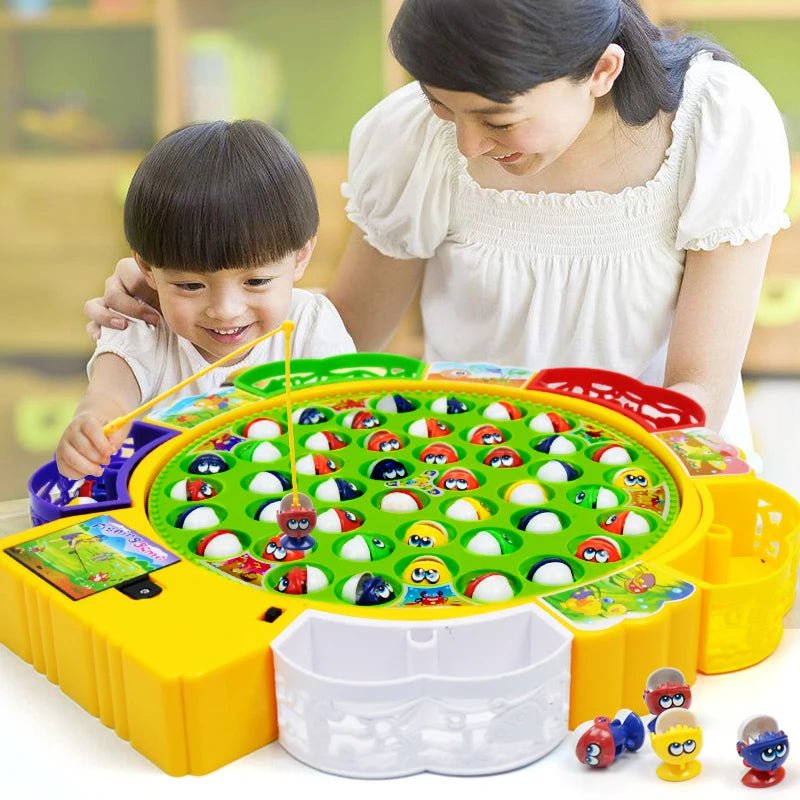 Electric Rotating Magnetic Fishing Toy | Children's Spinning Fish Game - VarietyGifts