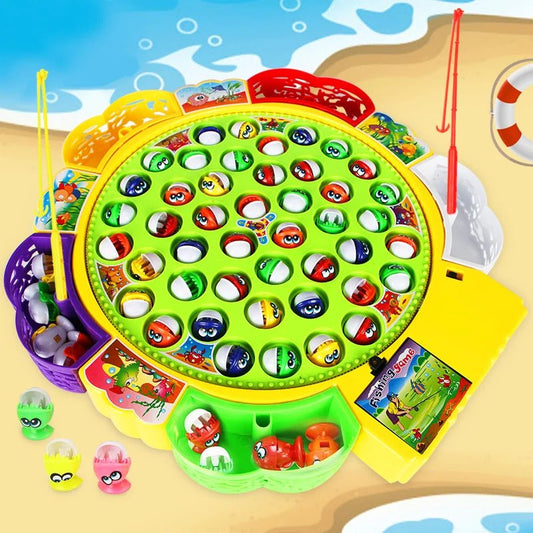 Electric Rotating Magnetic Fishing Toy | Children's Spinning Fish Game - VarietyGifts