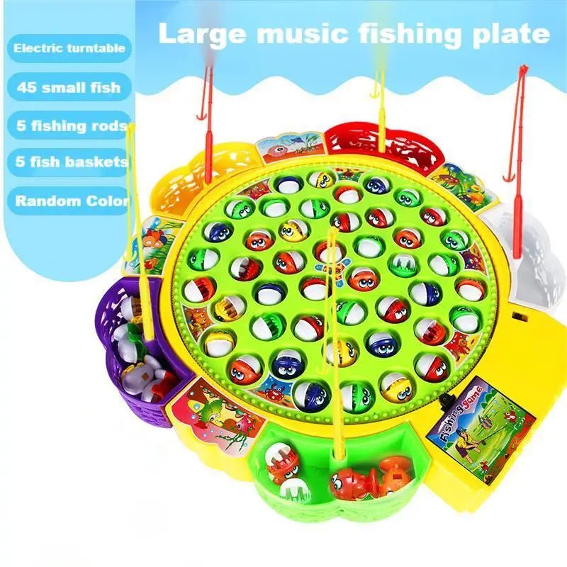 Electric Rotating Magnetic Fishing Toy | Children's Spinning Fish Game - VarietyGifts